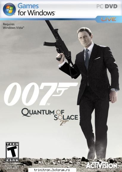 quantum of solace (cunsocut si ca james bond: quantum of solace) este jocul bond al anului 2008,