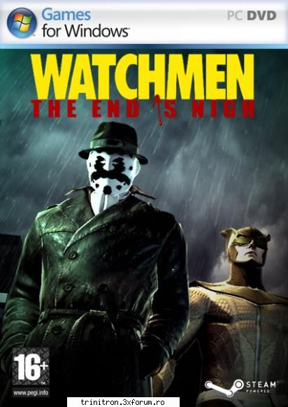 �n watchmen: the end is nigh intri �n ghetele şi cizmele lui rorschach, respectiv nite owl ii,