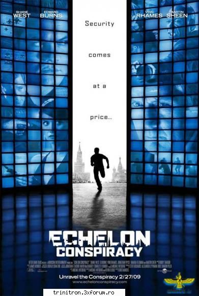 regizat de greg marcks, care are la activ inca 2 filme, echelon conspiracy urmareste un fir narativ